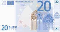 Fronte della banconota da 20 euro